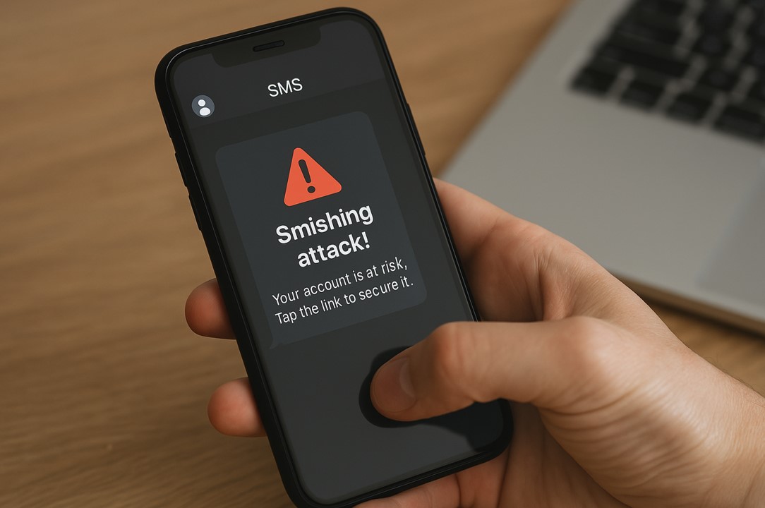 Smishing: el fraude digital que llega por SMS. Mensajes engañosos pueden robar sus datos personales y financieros. Aprenda a identificarlos y protéjase
