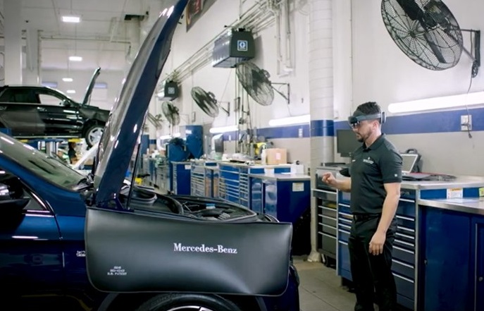 Los dispositivos están equipados con Microsoft Dynamics 365 Remote Assist, una aplicación de realidad mixta que permite colaborar con las manos libres